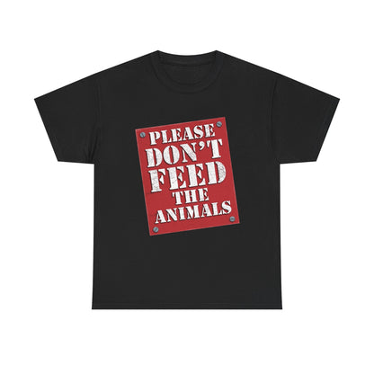 Mankind Mick Foley Mr Socko Don't Feed Animals Mens T-shirt