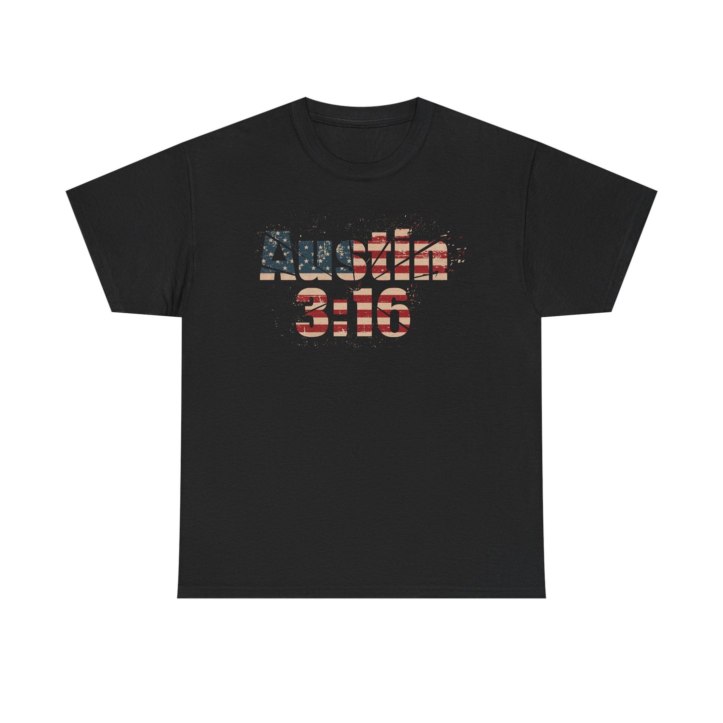 Stone Cold Steve Austin 3:16 USA Black T-shirt