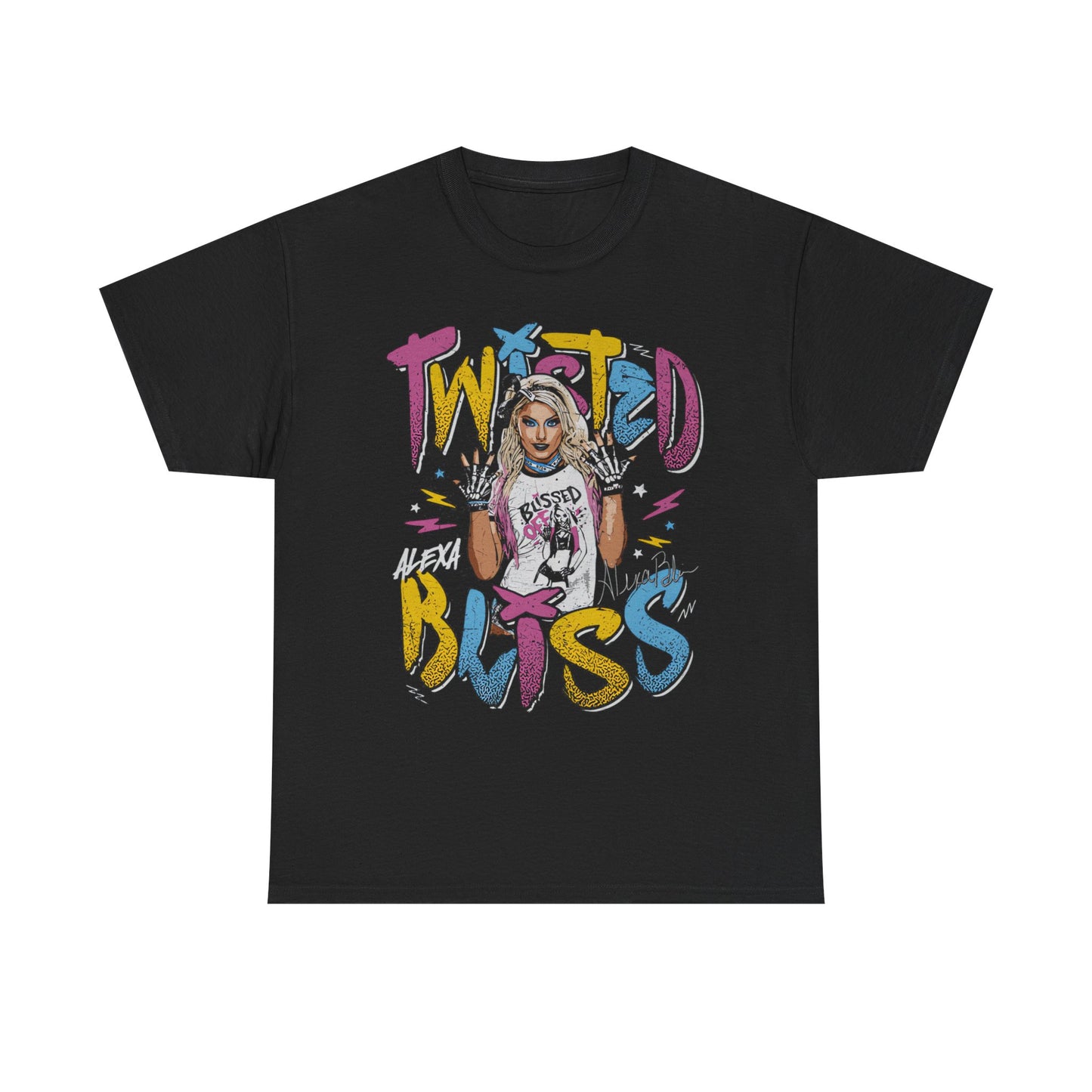 Alexa Bliss Twisted Bliss Hands Up Black T-shirt