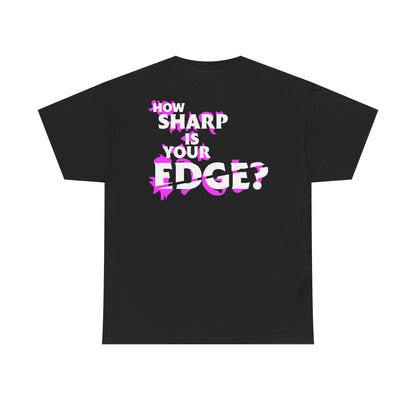 Edge WWF How Sharp Is Your Edge Mens Black T-shirt