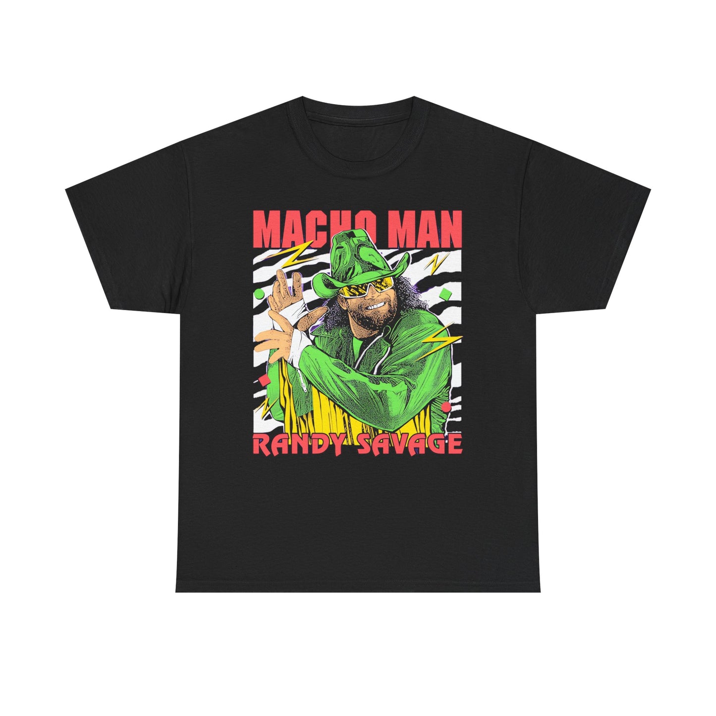 Macho Man Randy Savage Neon Pose T-shirt