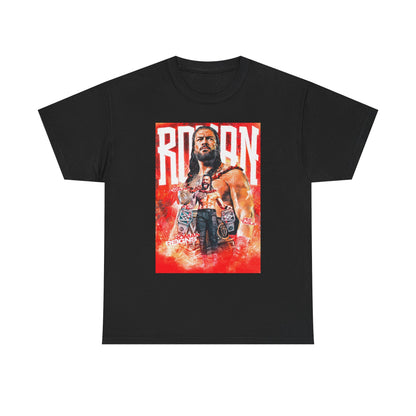 Roman Reigns Poster Print Black T-shirt