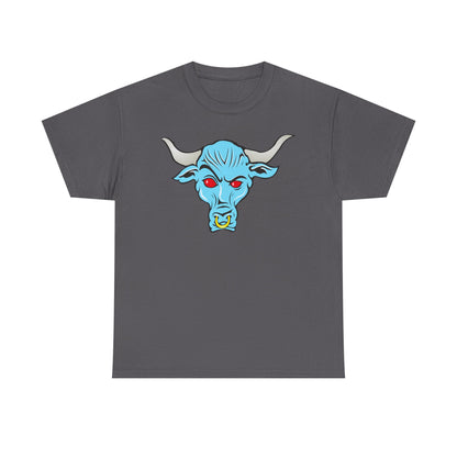 The Rock Blue Brahma Bull WWE Mens Grey T-shirt