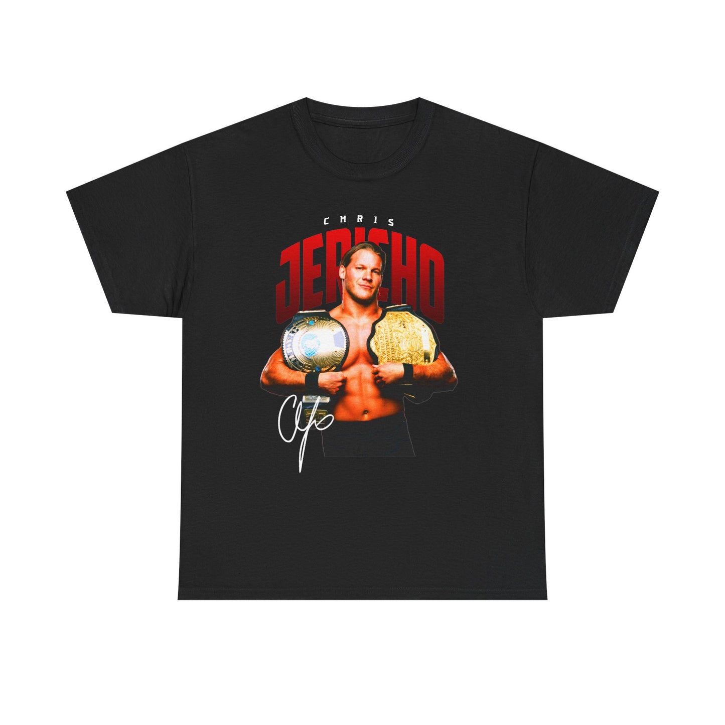 Chris Jericho Double Champion WWE Mens Black T-shirt