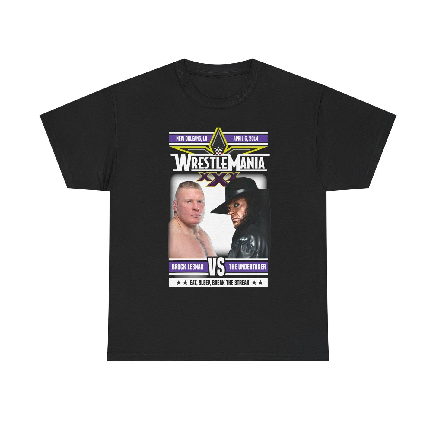 WrestleMania 30 XXX Brock Lesnar vs Undertaker Match Mens T-shirt