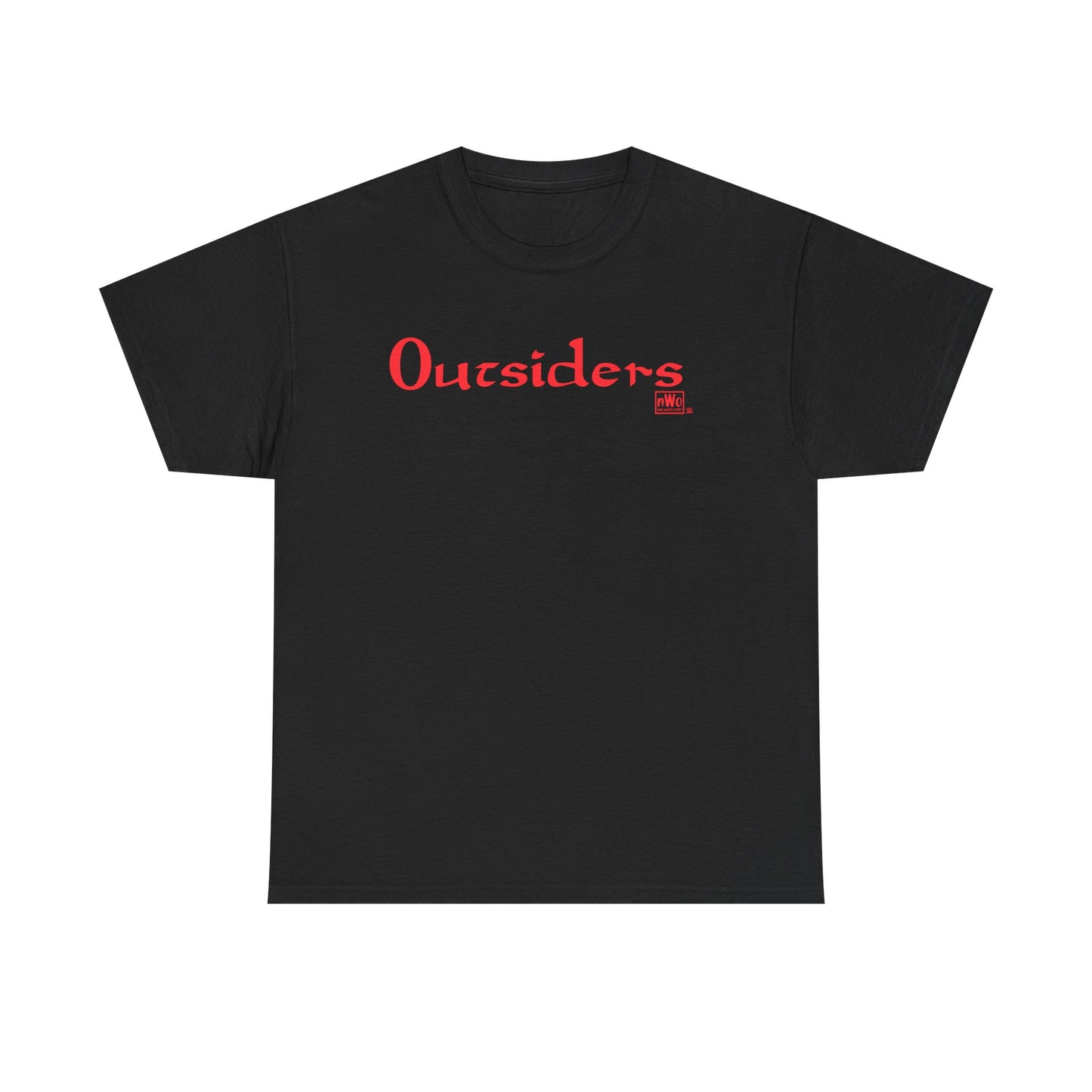Outsiders nWo New World Order Red Logo Black T-shirt