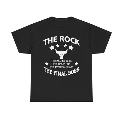 The Rock Brahma Bull Great One Peoples Champ Final Boss T-shirt