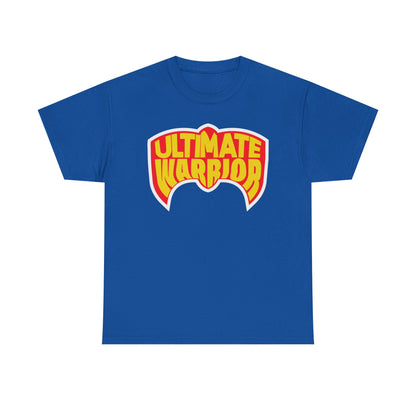 Ultimate Warrior Logo WWE Mens Navy Blue T-shirt