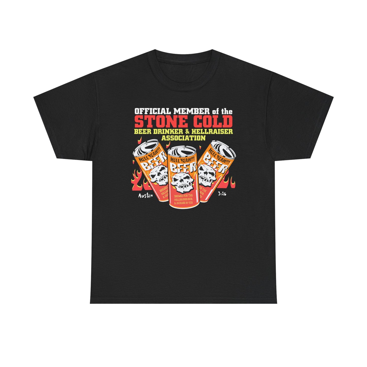Stone Cold Steve Austin Beer Drinker Official Member T-shirt