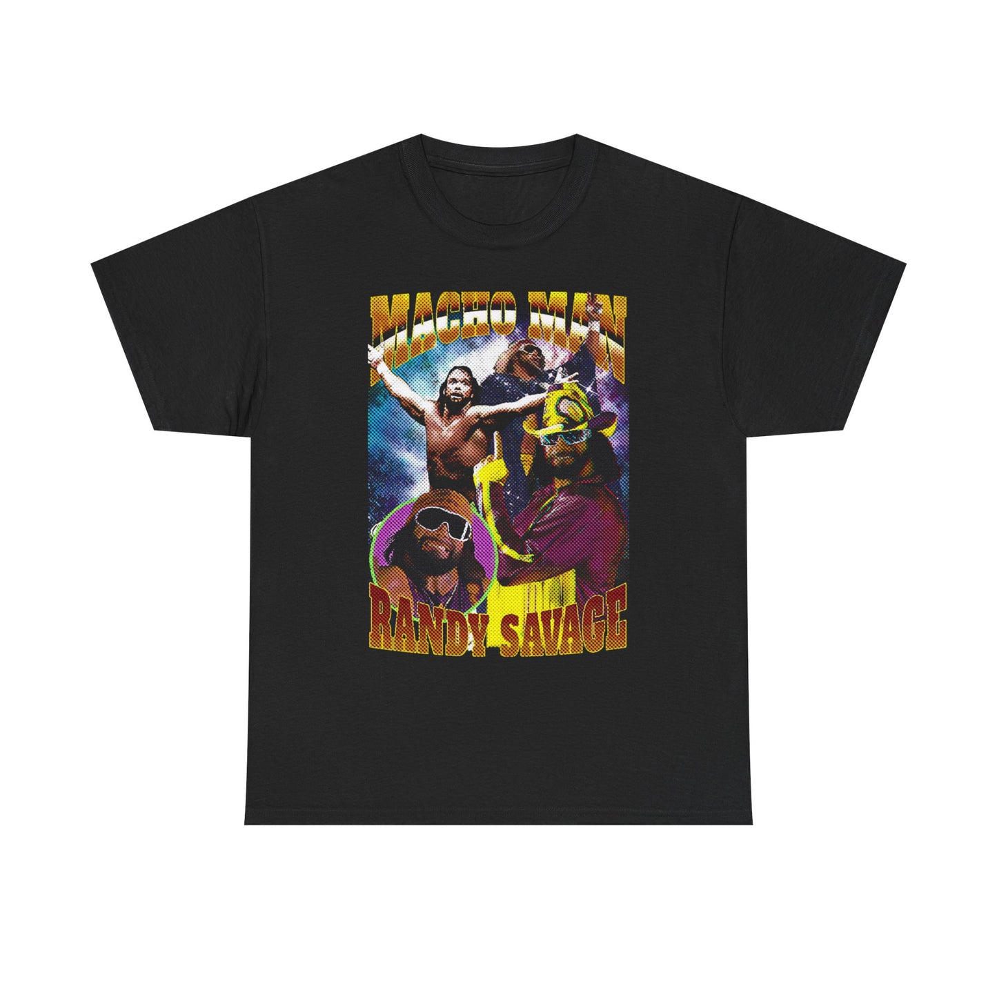 Macho Man Randy Savage Pixeled Collage T-shirt