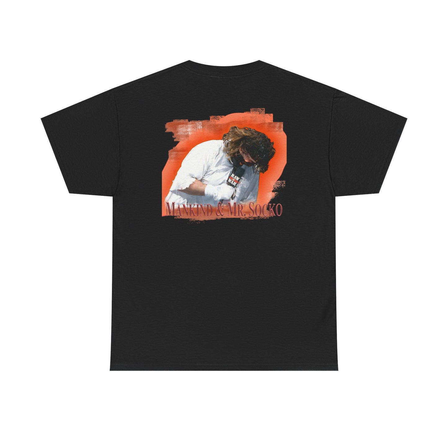Mankind Mick Foley Mr Socko Don't Feed Animals Mens T-shirt