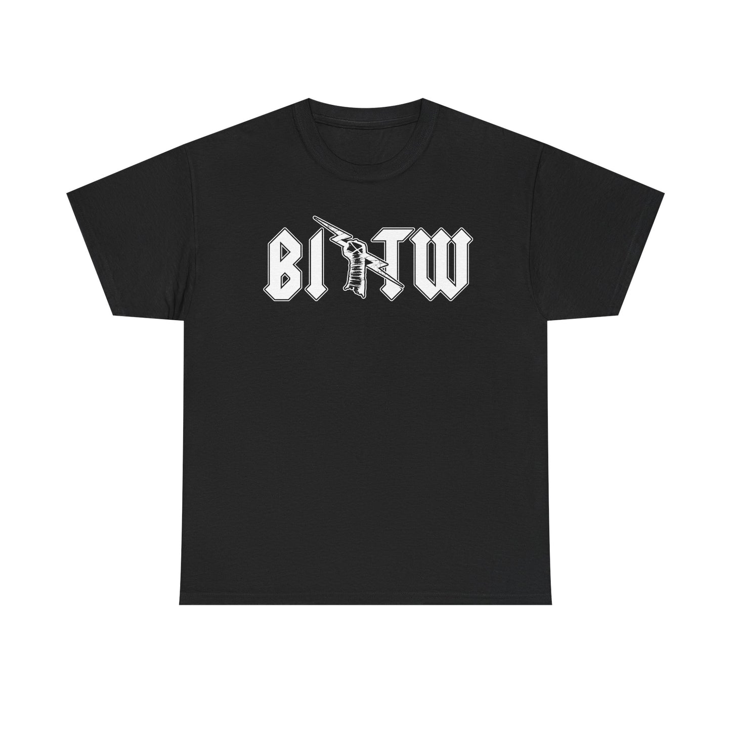CM Punk Best In The World BITW Black and White Logo Black T-shirt