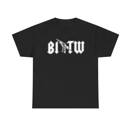 CM Punk Best In The World BITW Black and White Logo Black T-shirt