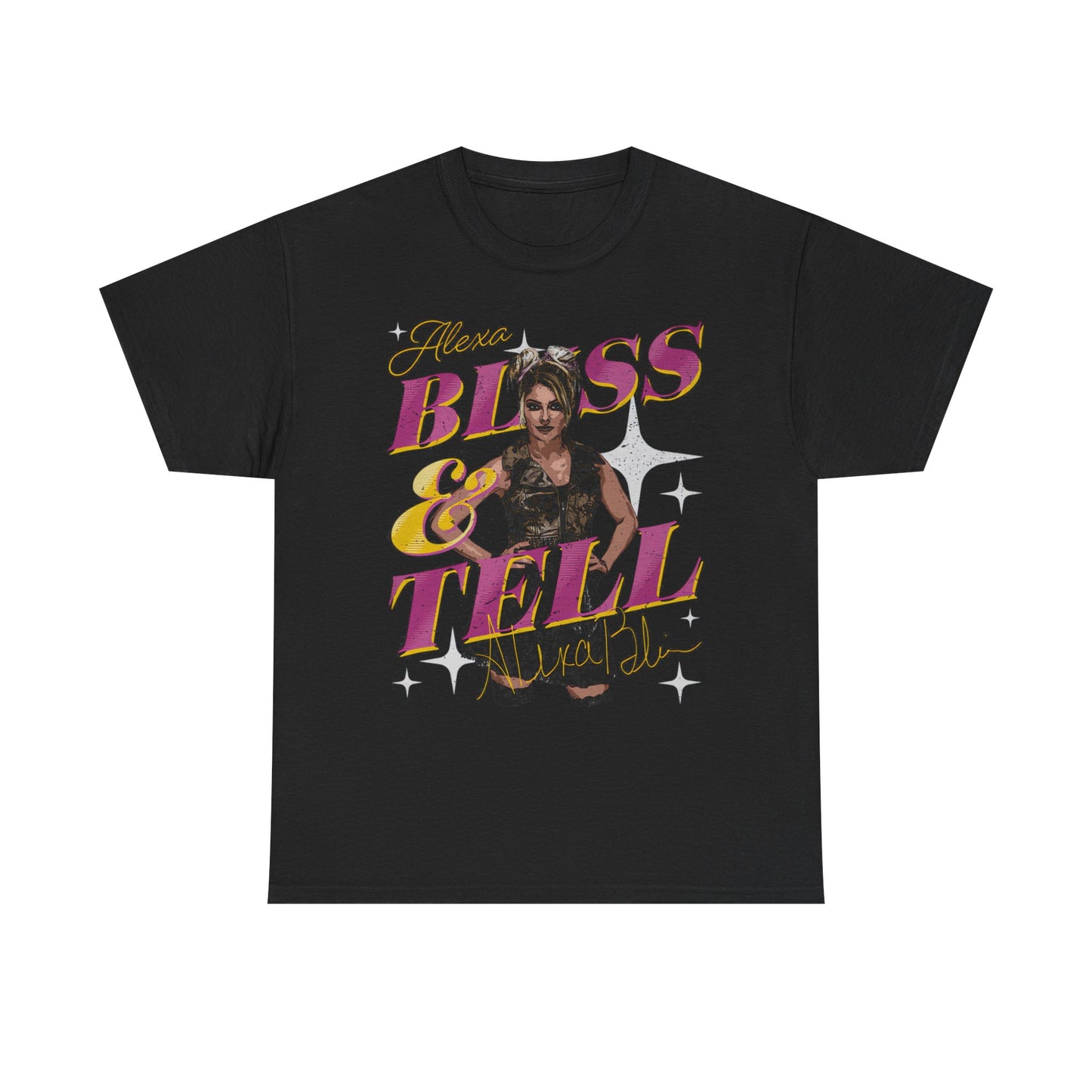Alexa Bliss and Tell Black T-shirt