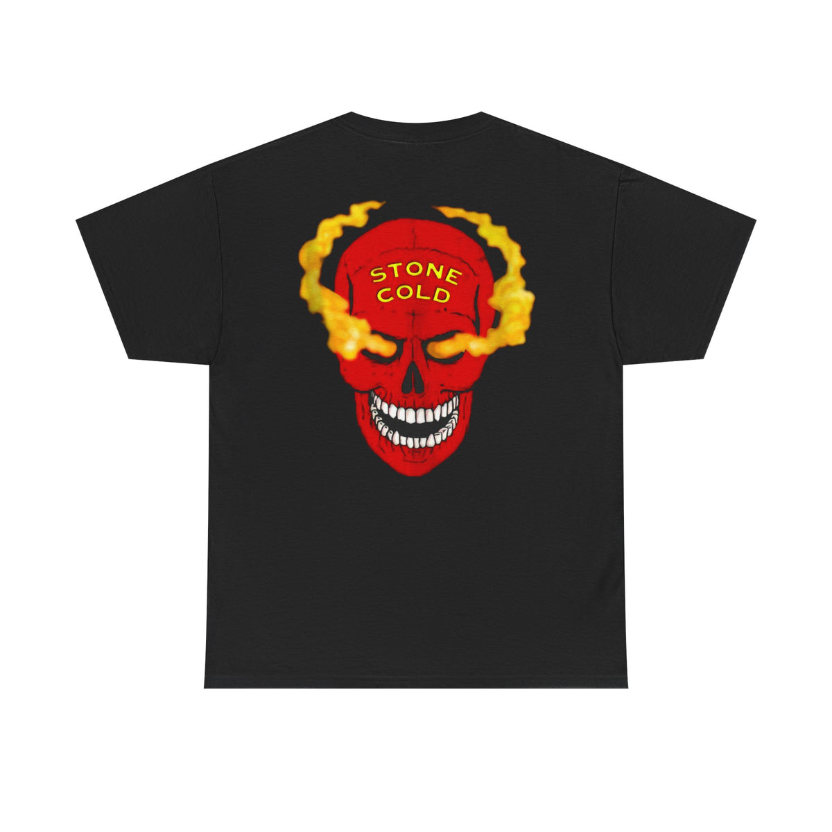 Stone Cold Steve Austin Ragin Redneck Red Smoking Skull T-shirt