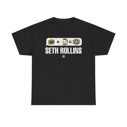 Seth Rollins Money In The Bank Emoji WWE Mens Black T-shirt