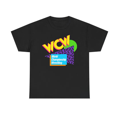 WCW World Championship Wrestling 80s Design T-shirt