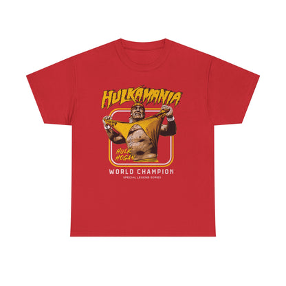 Hulk Hogan Hulkamania Shirt Rip Legend Red T-shirt