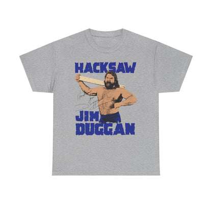 Hacksaw Jim Duggan Signature Grey T-shirt