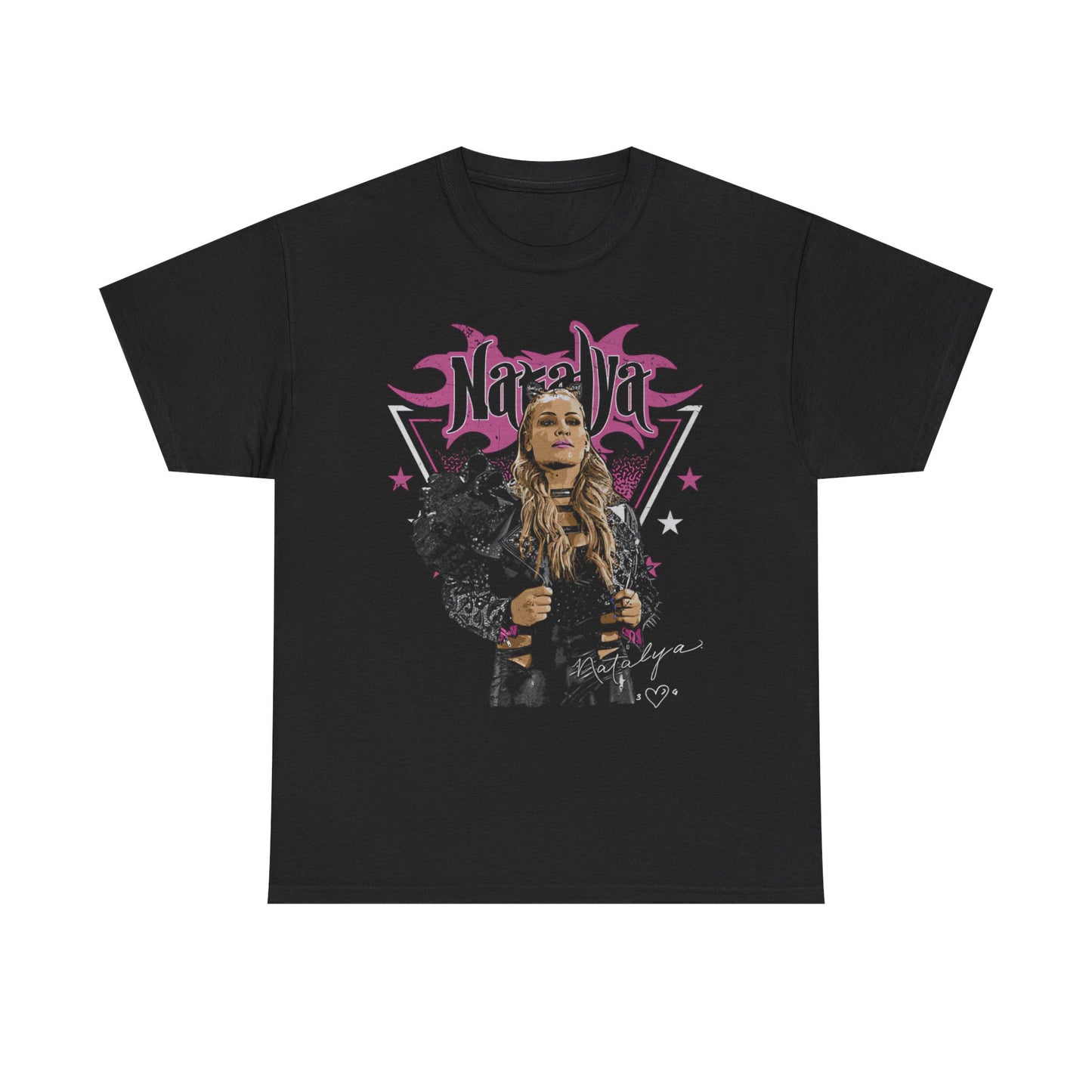 Natalya Power Pose Black T-shirt