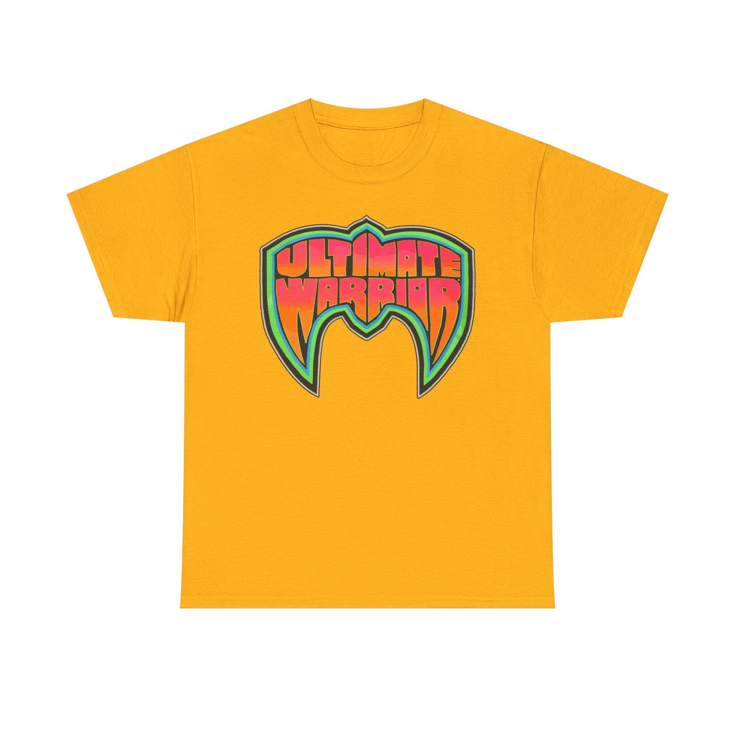 Ultimate Warrior Neon Mask Logo T-shirt