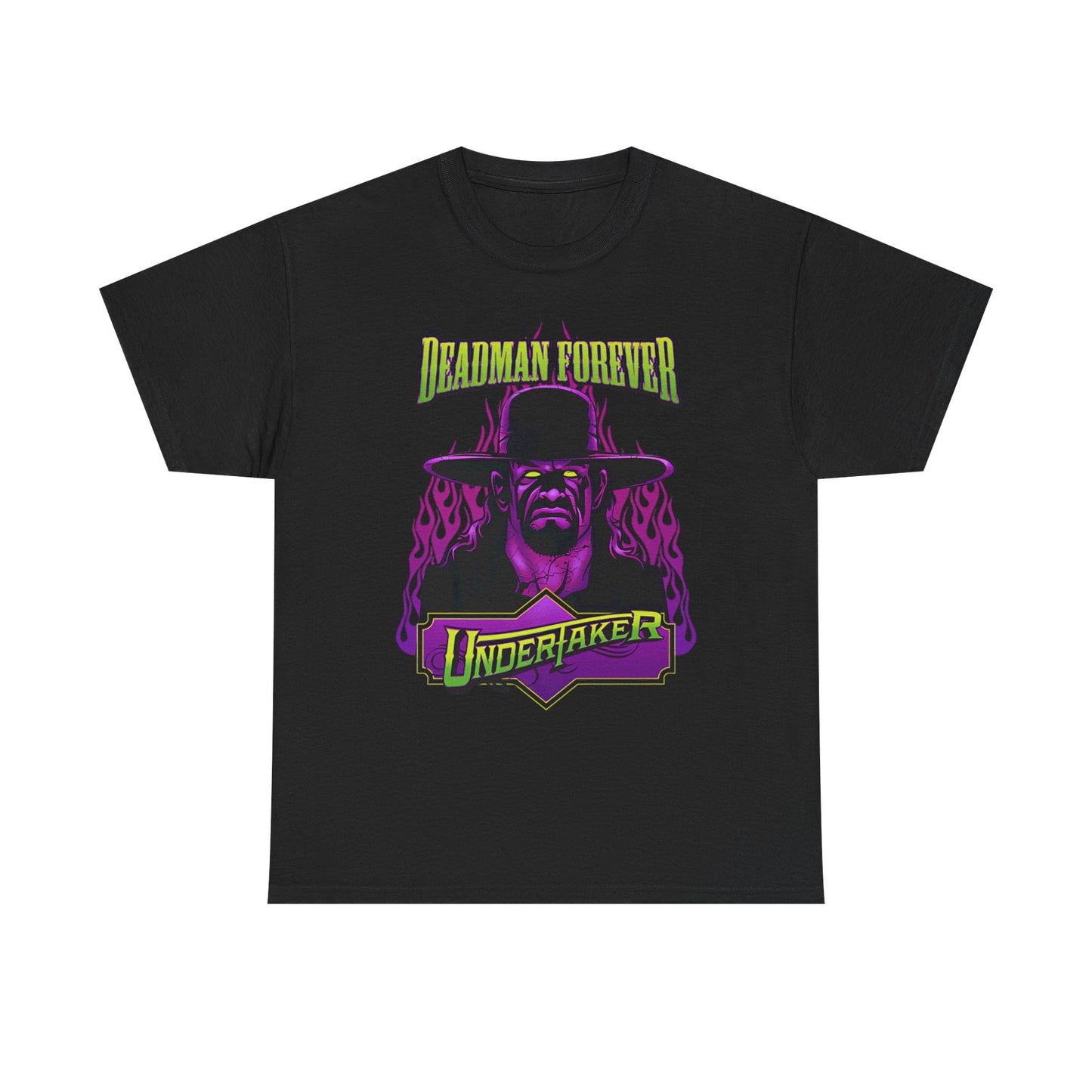 Undertaker Deadman Forever Neon Green Purple T-shirt
