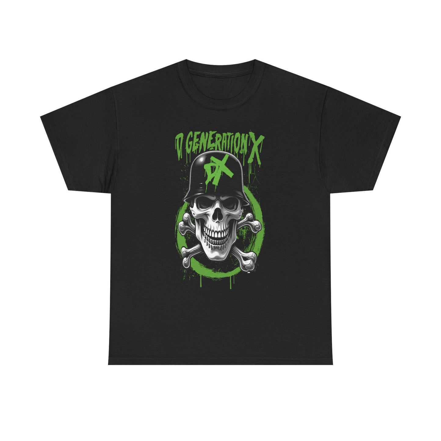 D-Generation X DX Logo Helmet Skull T-shirt