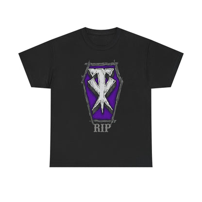 Undertaker RIP Casket TX Logo Black T-shirt