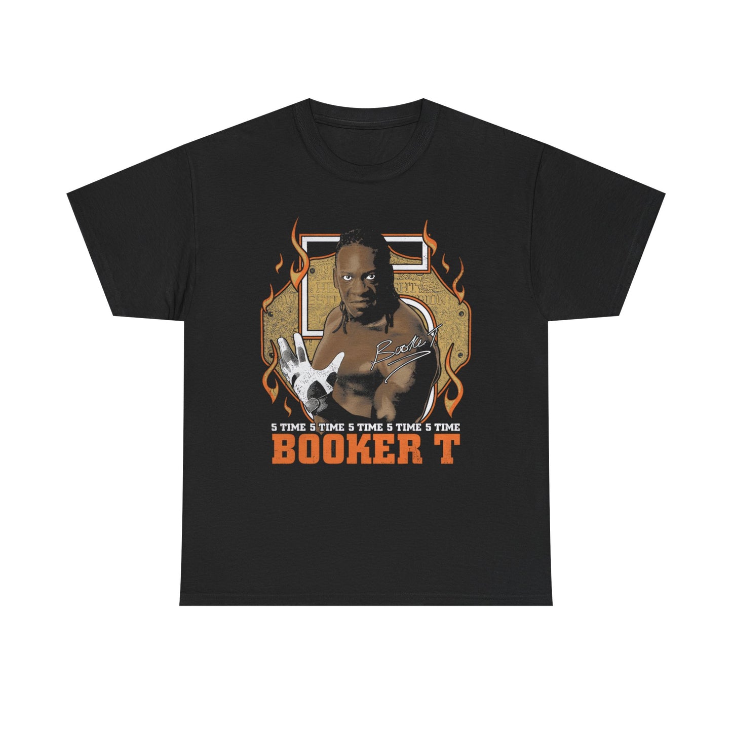 Booker T Signature 5 Time Black T-shirt