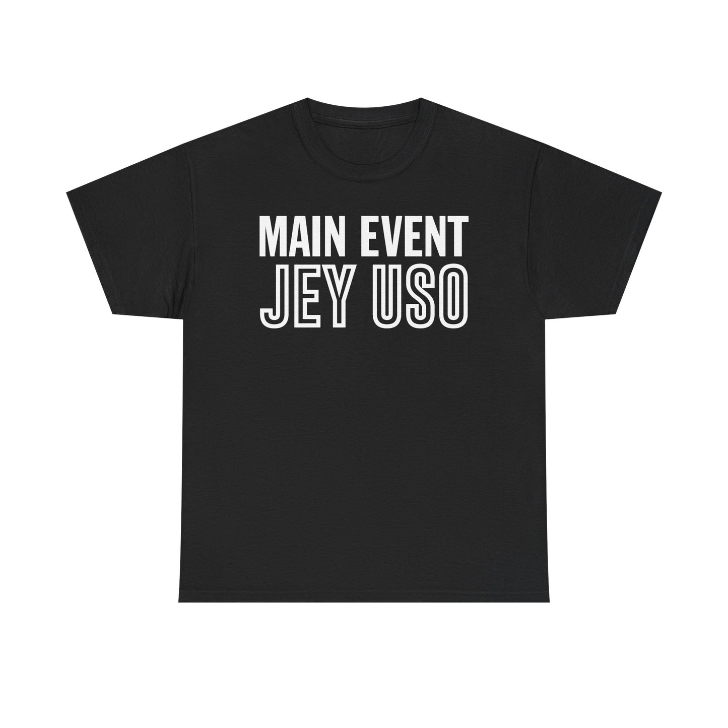 Main Event Jey Uso Yeet White Logo Black T-shirt