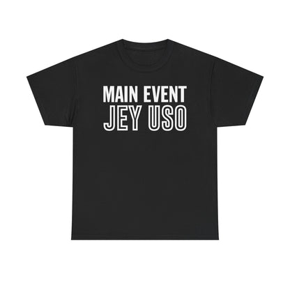 Main Event Jey Uso Yeet White Logo Black T-shirt