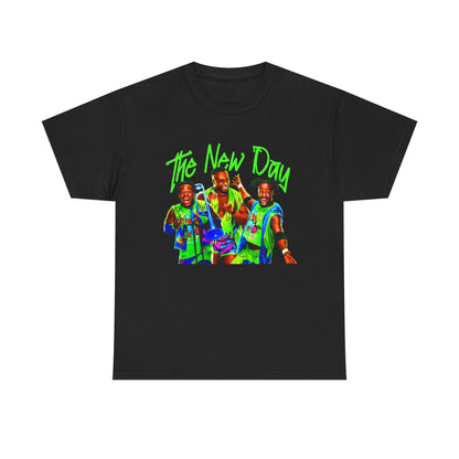 The New Day Green Name Black T-shirt