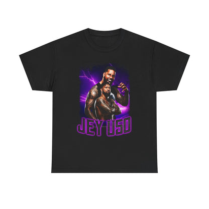 Jey Uso Purple Lightning Mens Black T-shirt
