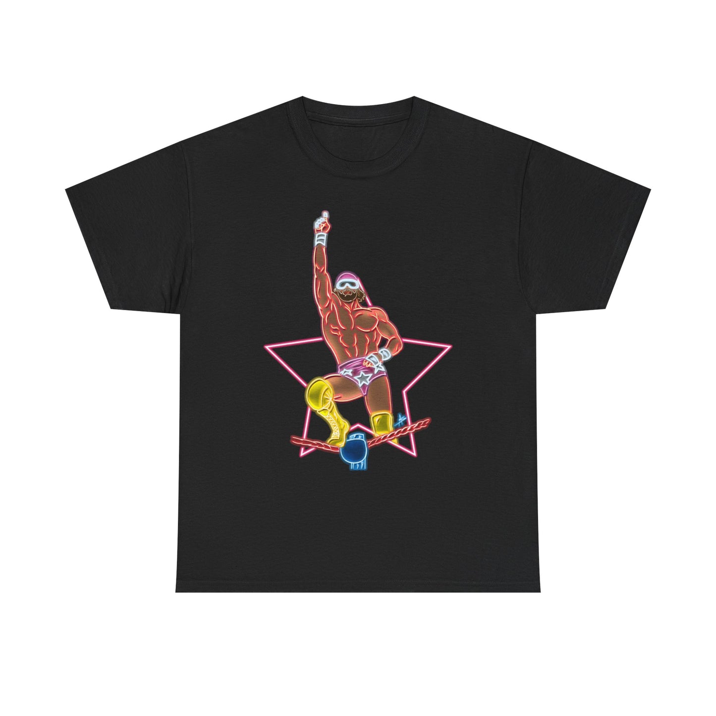 Macho Man Randy Savage Top Rope Neon T-shirt