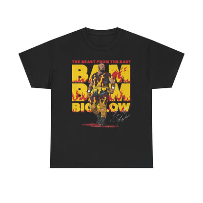 Bam Bam Bigelow Beast From The East Black T-shirt