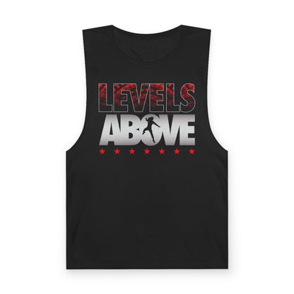 Roman Reigns Levels Above Black Sleeveless Muscle T-shirt