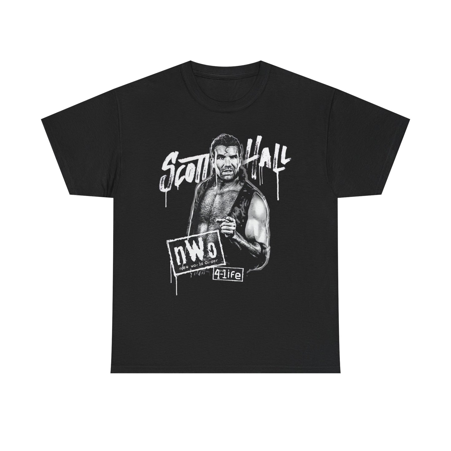 Scott Hall nWo 4 Life Logo T-shirt