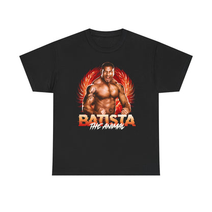 Batista The Animal Fist Pose Black T-shirt