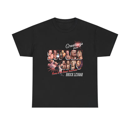 Brock Lesnar Greetings from Suplex City Mens T-shirt