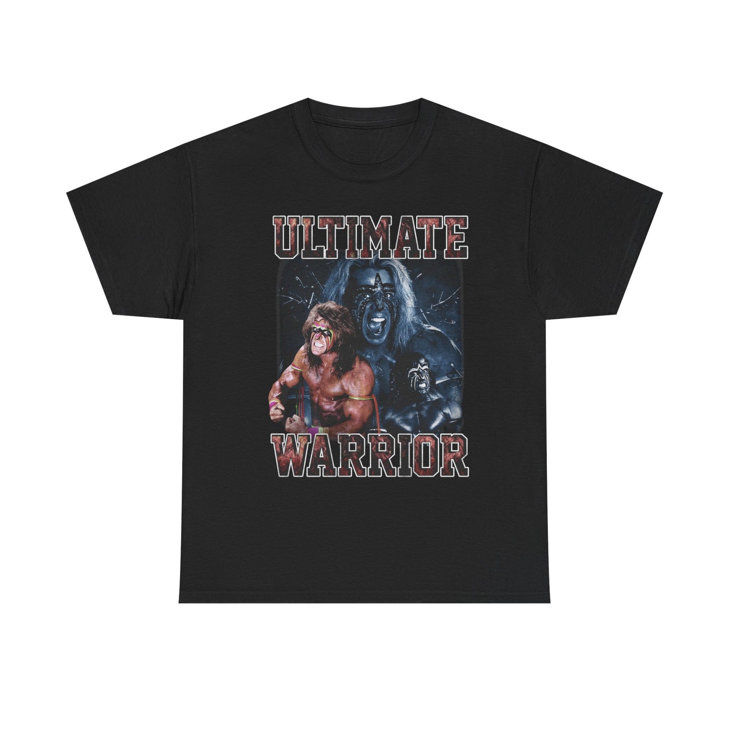 Ultimate Warrior Three Pose Flex Black T-shirt