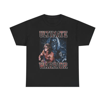 Ultimate Warrior Three Pose Flex Black T-shirt