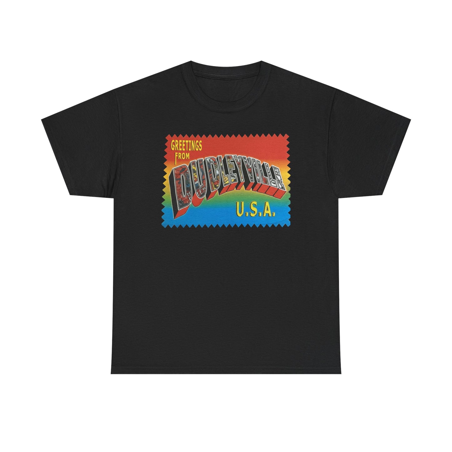 Dudleyville USA Dudley Boyz Postcard T-shirt
