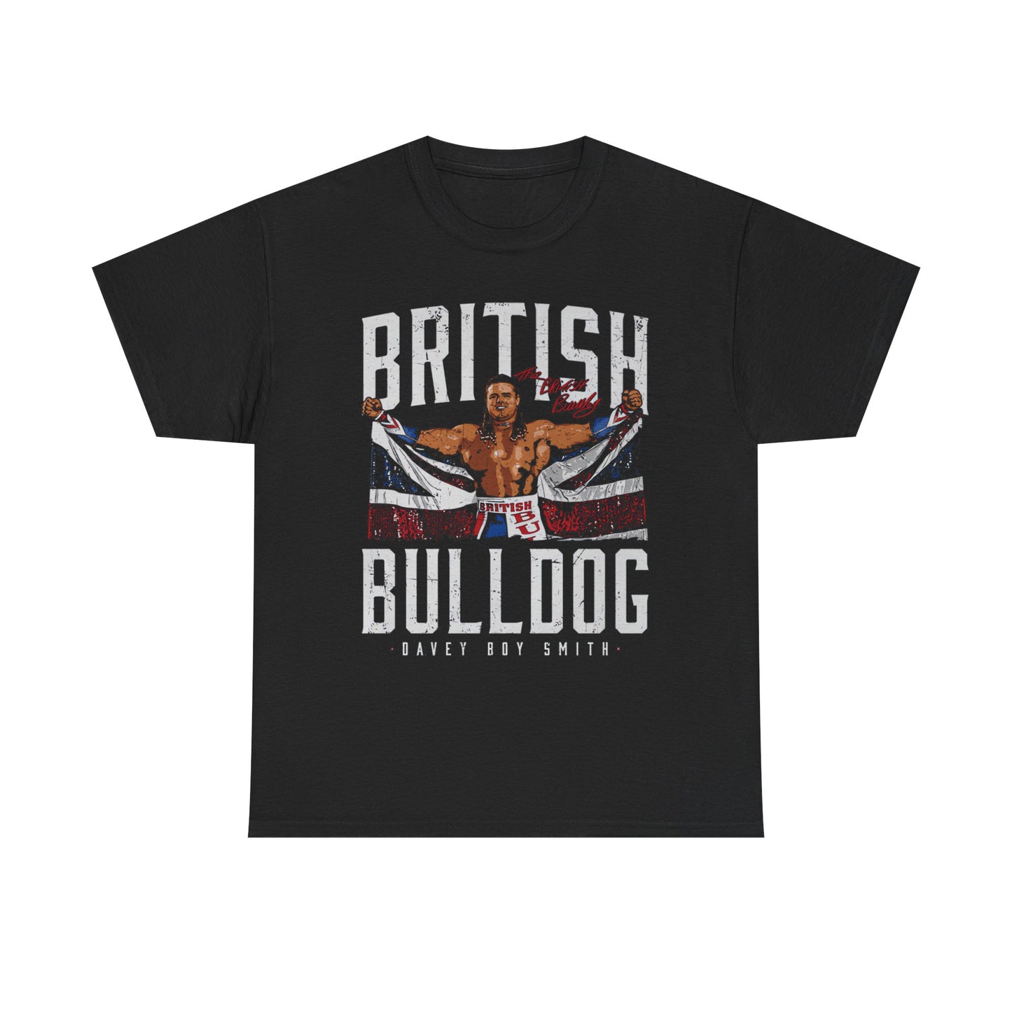 British Bulldog Flag Black T-shirt