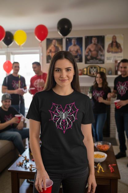 AJ Lee Love Bites Back Spider Web T-shirt