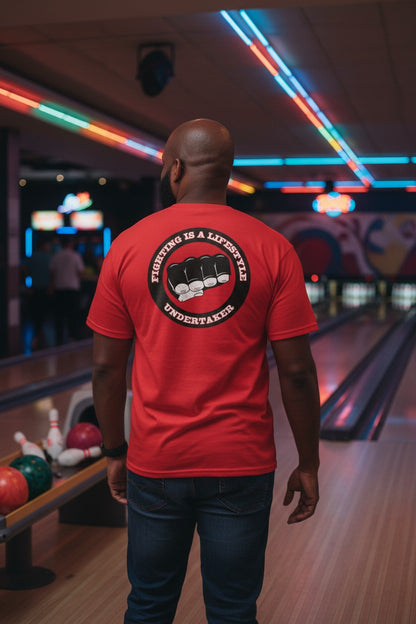 Undertaker Big Evil Fighting Is Lifestyle Mens Red T-shirt