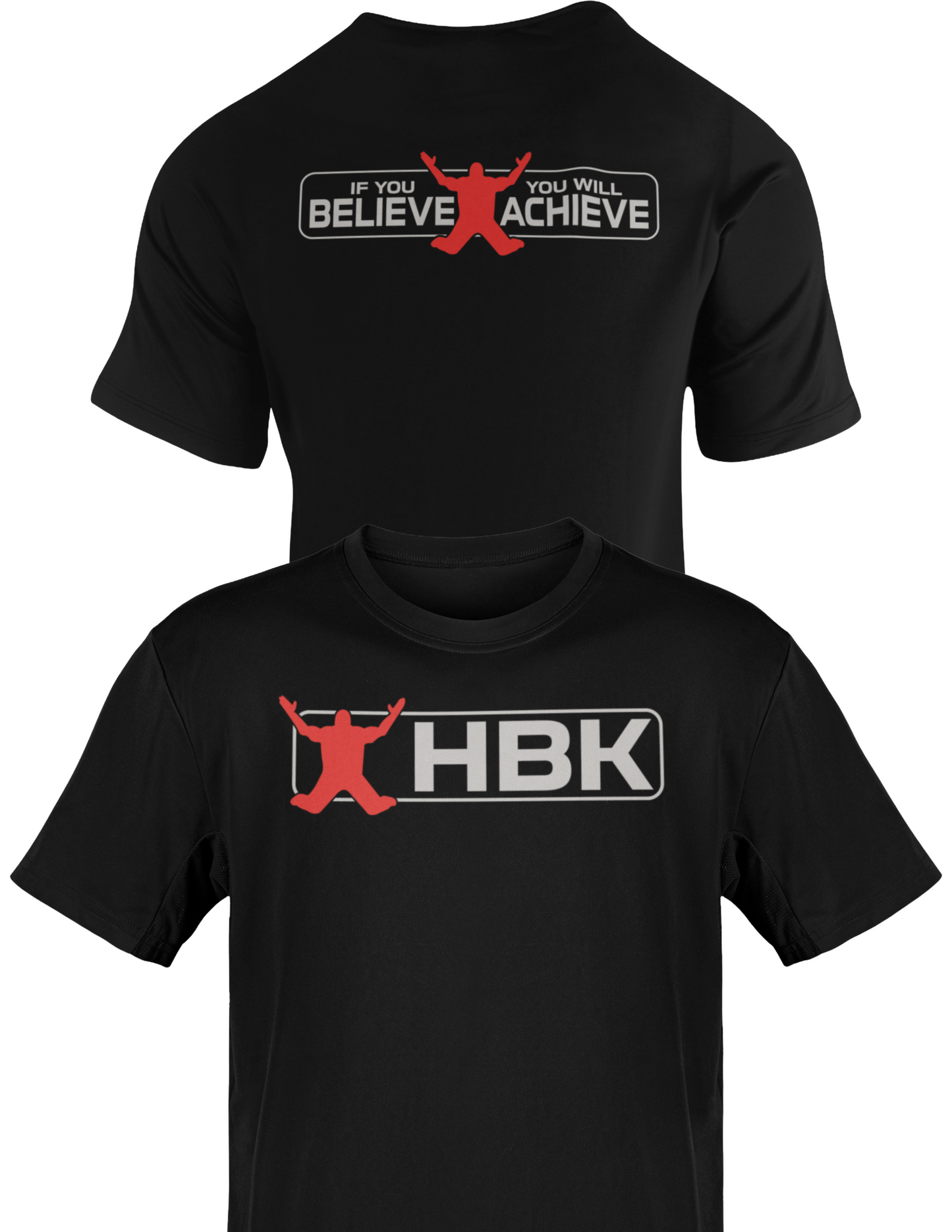 Shawn Michaels HBK Believe It Achieve It Black T-shirt