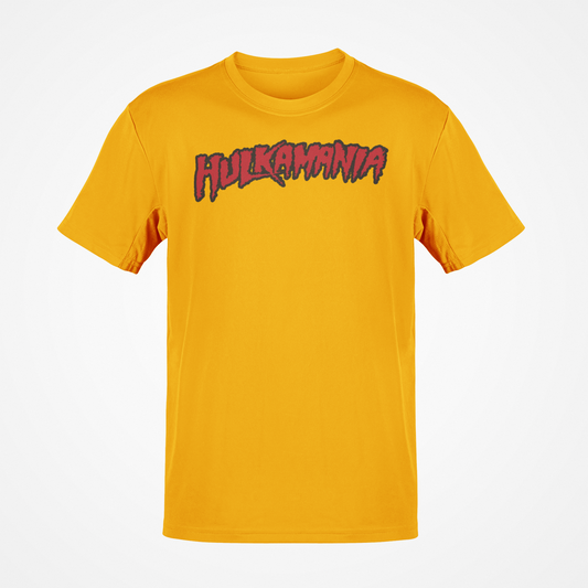 Yellow Hulk Hogan Hulkamania Mens T-shirt