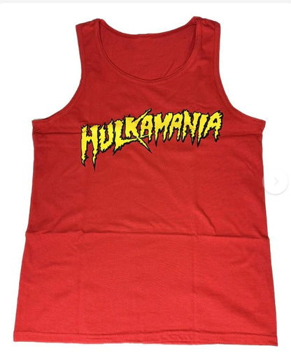 Hulk Hogan Hulkamania Yellow Logo Tank Top Shirt