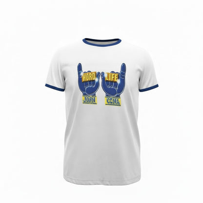 John Cena Word Life White Ringer T-shirt