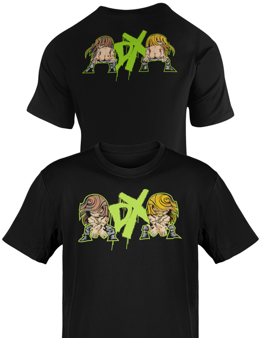 D-Generation X DX Butts Mooning Triple H Shawn Michaels T-shirt